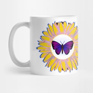 Sunflowers for the Butterfly Mug